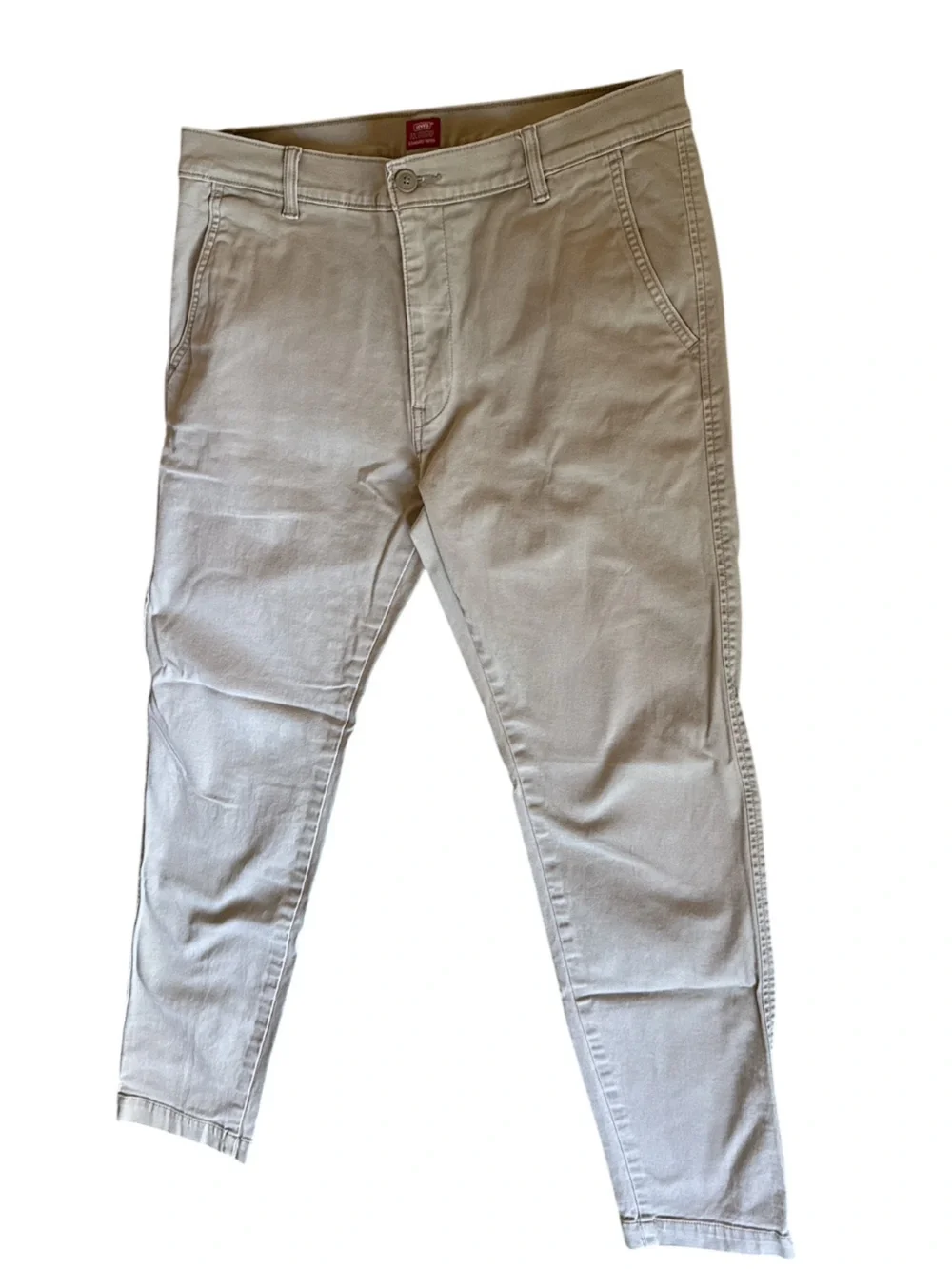 Levi’s XX Chino Khaki Pants Men’s Standard Taper Sz. 34 Casual Stretch Pre-Owned